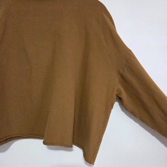 EUC OFFLINE BY AERIE SEMI CROPPED DEEP MUSTARD LONGSLEEVES TEE SIZE LARGE - Picture 6 of 14